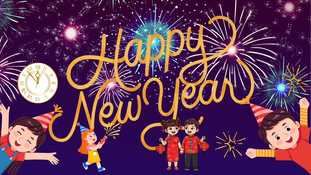 Winter decorative poster.